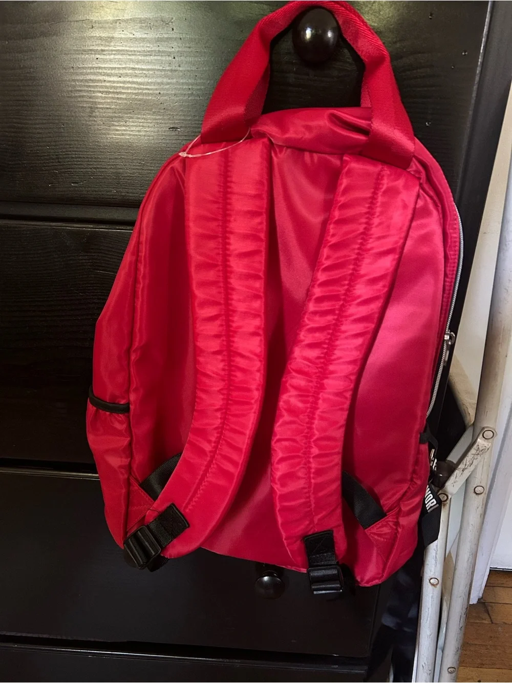 Justice Red Patch Backpack with Y and Cherry Patches